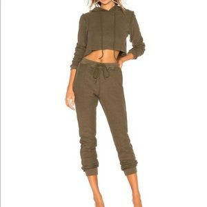COPY - Green Olive Danielle Guizio Sweat Suit SZ M